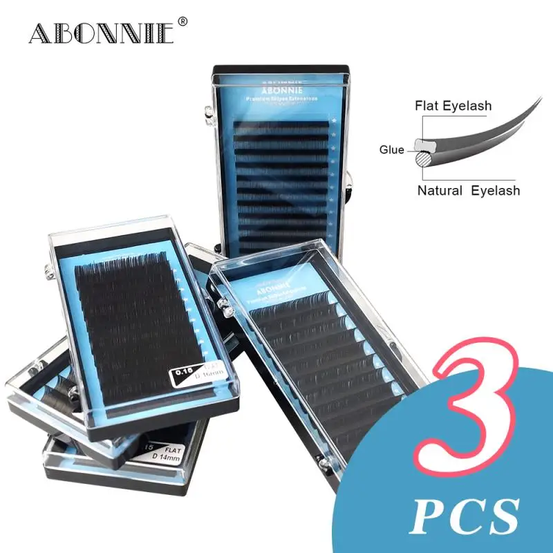 3pcs/case Ellipse Flat False Eyelash Extensions Soft Thin Tip Flat Roots New Products Saving Time Recommended by Technicians
3pcs/case Ellipse Flat False Eyelash Extensions Soft Thin Tip Flat Roots New Products Saving Time Recommended by Technicians
