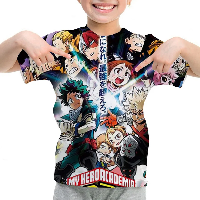 Boy T Shirt 3D Print Boku No Tops Short Sleeve Girls Streetwear My Hero Academia Cool Children Funny Baby Tshirt Kids Clothes
Boy T Shirt 3D Print Boku No Tops Short Sleeve Girls Streetwear My Hero Academia Cool Children Funny Baby Tshirt Kids Clothes
