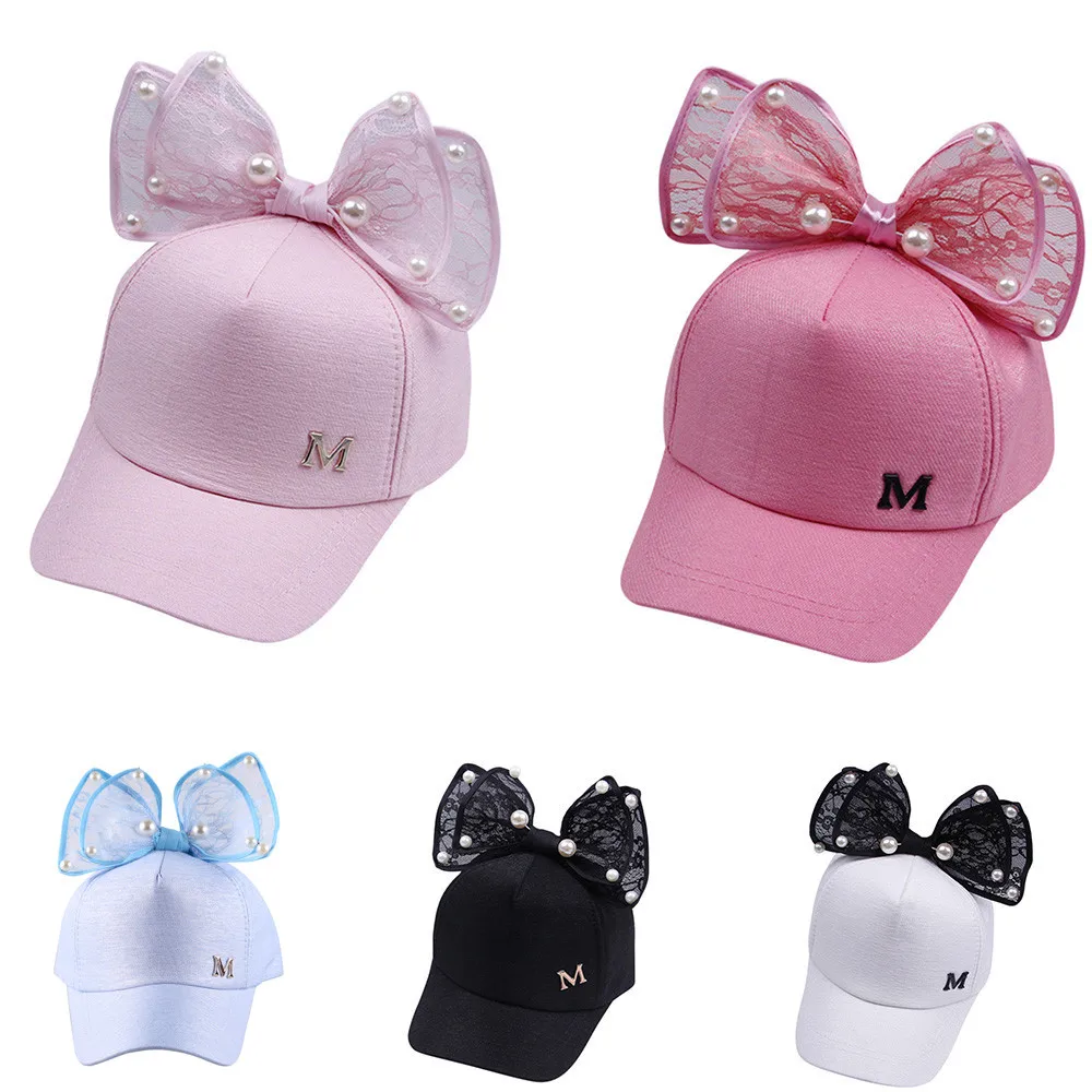 LONSANT Spring Girl Cap Pearl Lace Bowknot baseball Hat Kid Sweet cute Princess Bongrace Cap Summer Sun hot sale Hat New Arrival
LONSANT Spring Girl Cap Pearl Lace Bowknot baseball Hat Kid Sweet cute Princess Bongrace Cap Summer Sun hot sale Hat New Arrival