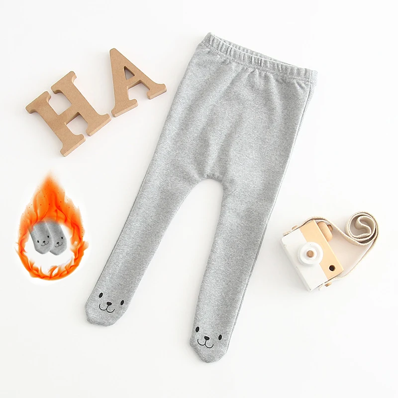 

Autumn and winter men's and women's baby pantyhose infants and young children flaming smile cotton leggings baby outing pants