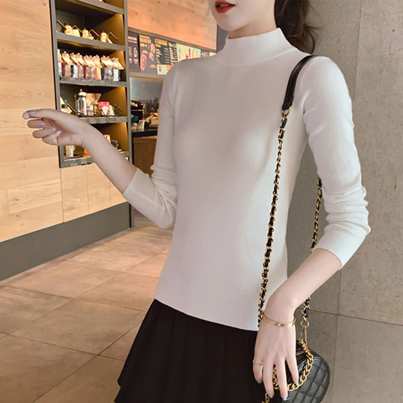 2019 New autumn winter Half turtleneck pullover sweater female long sleeve loose Wild knit pullover sweater women top cc1581
2019 New autumn winter Half turtleneck pullover sweater female long sleeve loose Wild knit pullover sweater women top cc1581