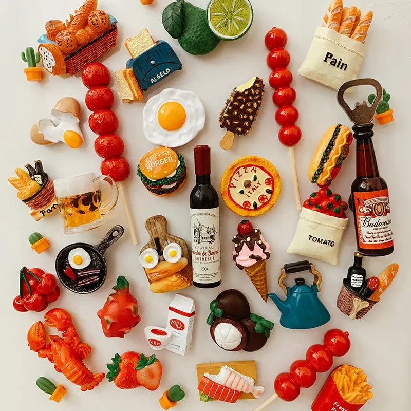Creative Cartoon Food Fridge Magnet Fruit/Egg/Coffee Cute Refrigerator Magnetic Stickers Photo Magnetic Sticker Home Decorations
Creative Cartoon Food Fridge Magnet Fruit/Egg/Coffee Cute Refrigerator Magnetic Stickers Photo Magnetic Sticker Home Decorations