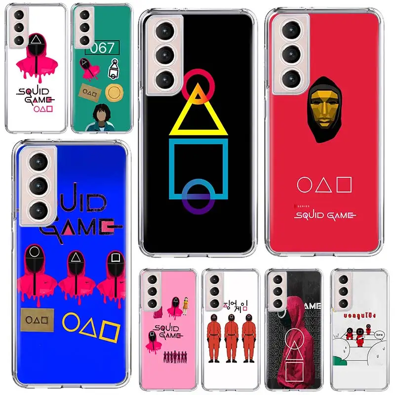 Korean TV Squid Game Soft Phone Case Capa For Samsung Galaxy S21 Ultra S20 FE S8 S9 S10 S21 Plus S10e S7 Back Cover Coque Funda
Korean TV Squid Game Soft Phone Case Capa For Samsung Galaxy S21 Ultra S20 FE S8 S9 S10 S21 Plus S10e S7 Back Cover Coque Funda