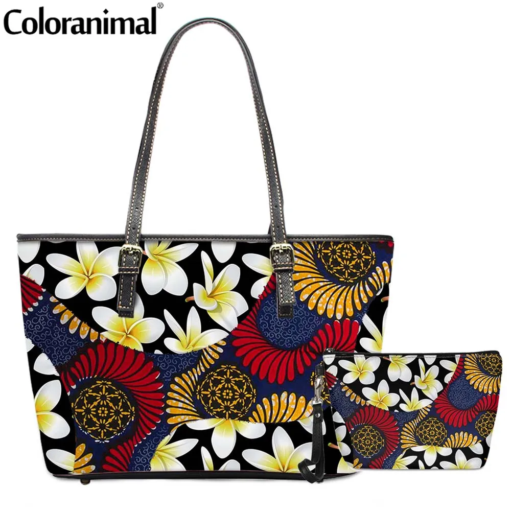 Coloranimal Hot 2Pcs/Set Women Shoulder Bag With Wallet Yellow Plumeria Hawaiian Tribe Flowers Printed Crossbdoy Bag for Female
Coloranimal Hot 2Pcs/Set Women Shoulder Bag With Wallet Yellow Plumeria Hawaiian Tribe Flowers Printed Crossbdoy Bag for Female