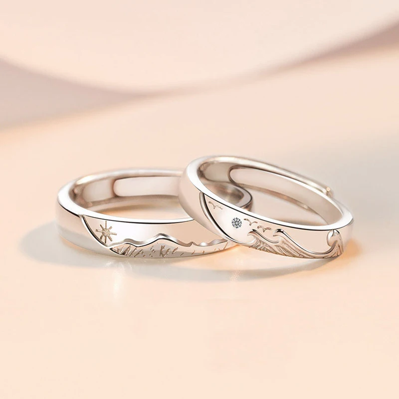 1Pcs Sun and Moon Lover Couple Rings Promise Wedding Bands for Him and Her Blue Starry Sky Lover Rings Romantic Jewelry Gifts
1Pcs Sun and Moon Lover Couple Rings Promise Wedding Bands for Him and Her Blue Starry Sky Lover Rings Romantic Jewelry Gifts