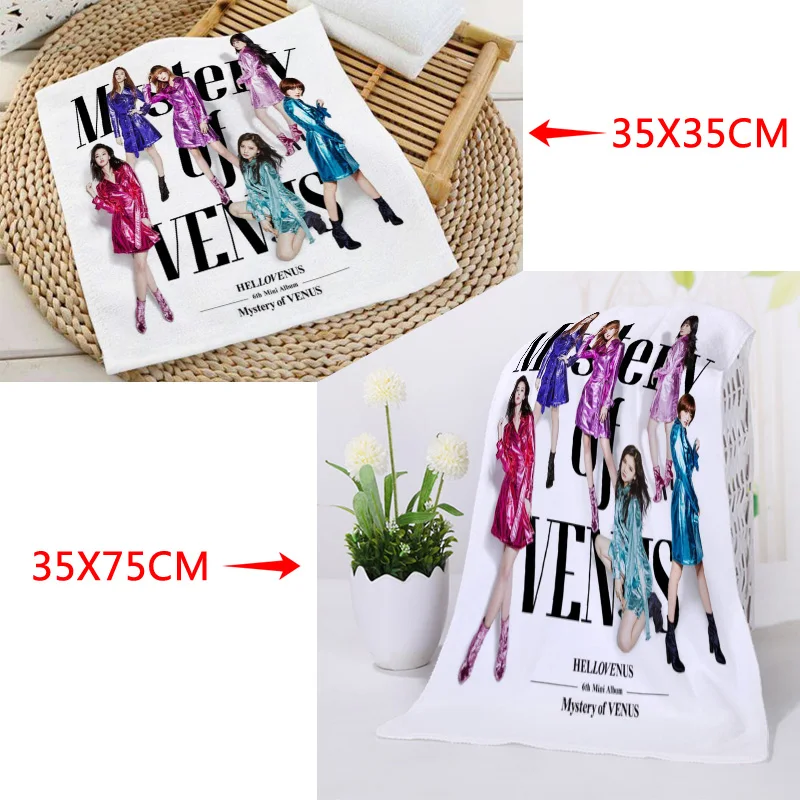 Custom Hello Venus Printed Square Towels Microfiber Absorbent Quick-dry Towel cotton Kids Beathroom washcloth handkerchief