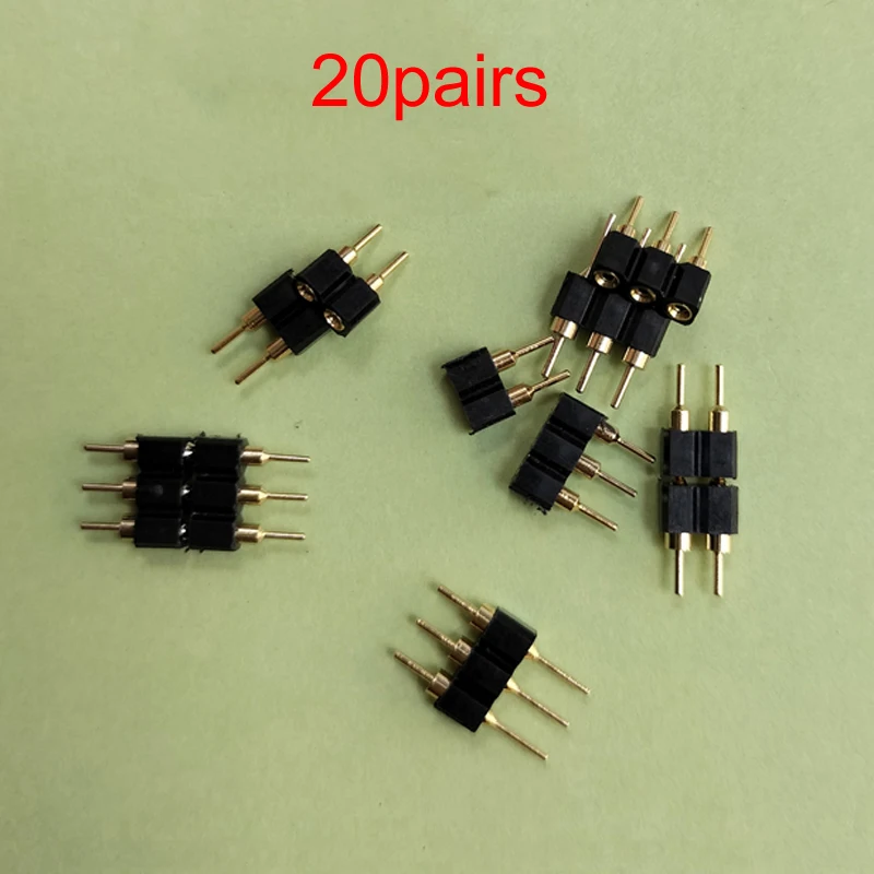 20pairs Gold-plated Plug Connection Round Pin Needle Motor Connector 0.5mm Male Female Aerial Docking for DIY RC Mini Aircraft
20pairs Gold-plated Plug Connection Round Pin Needle Motor Connector 0.5mm Male Female Aerial Docking for DIY RC Mini Aircraft