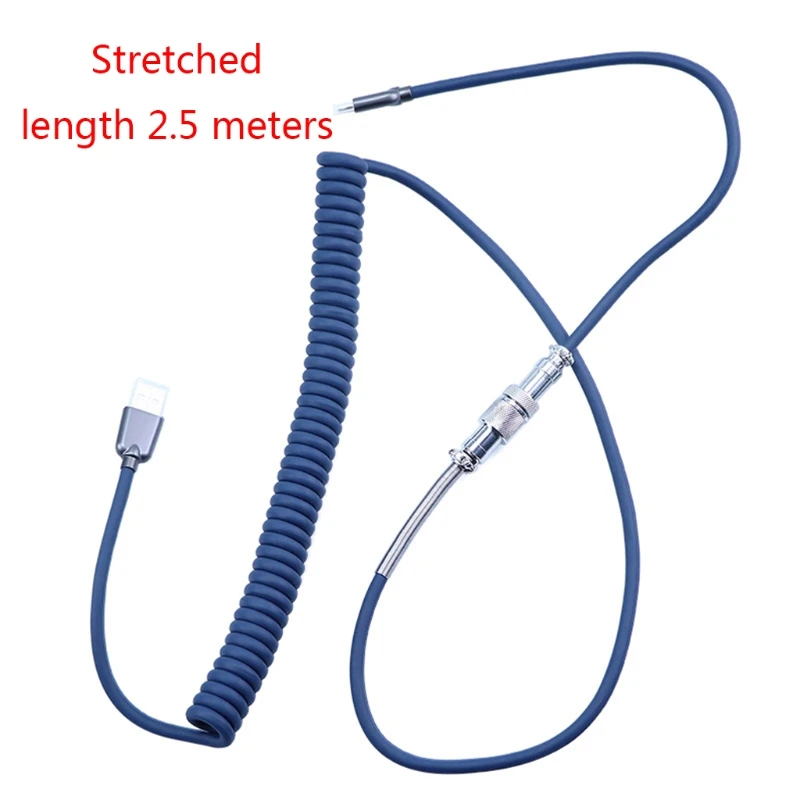 Mechanical Keyboard Spiral Data Cable Fast Charging Type-C Connector USB Interface
Mechanical Keyboard Spiral Data Cable Fast Charging Type-C Connector USB Interface
