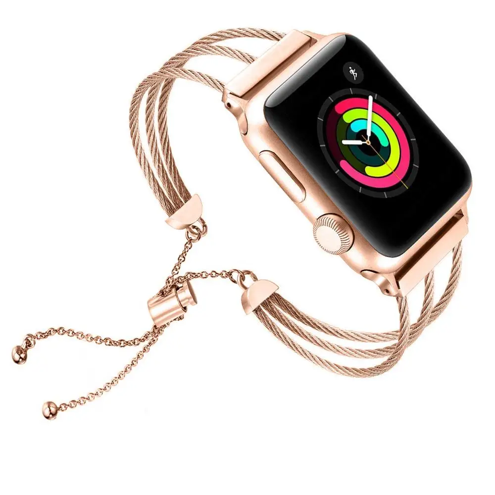 Ремешок для часов Apple Watch 5 4 40 мм 44 мм ремешок для часов из нержавеющей стали цепь с тросом браслет IWatch серии 3 2 38 мм 42 мм
Ремешок для часов Apple Watch 5 4 40 мм 44 мм ремешок для часов из нержавеющей стали цепь с тросом браслет IWatch серии 3 2 38 мм 42 мм