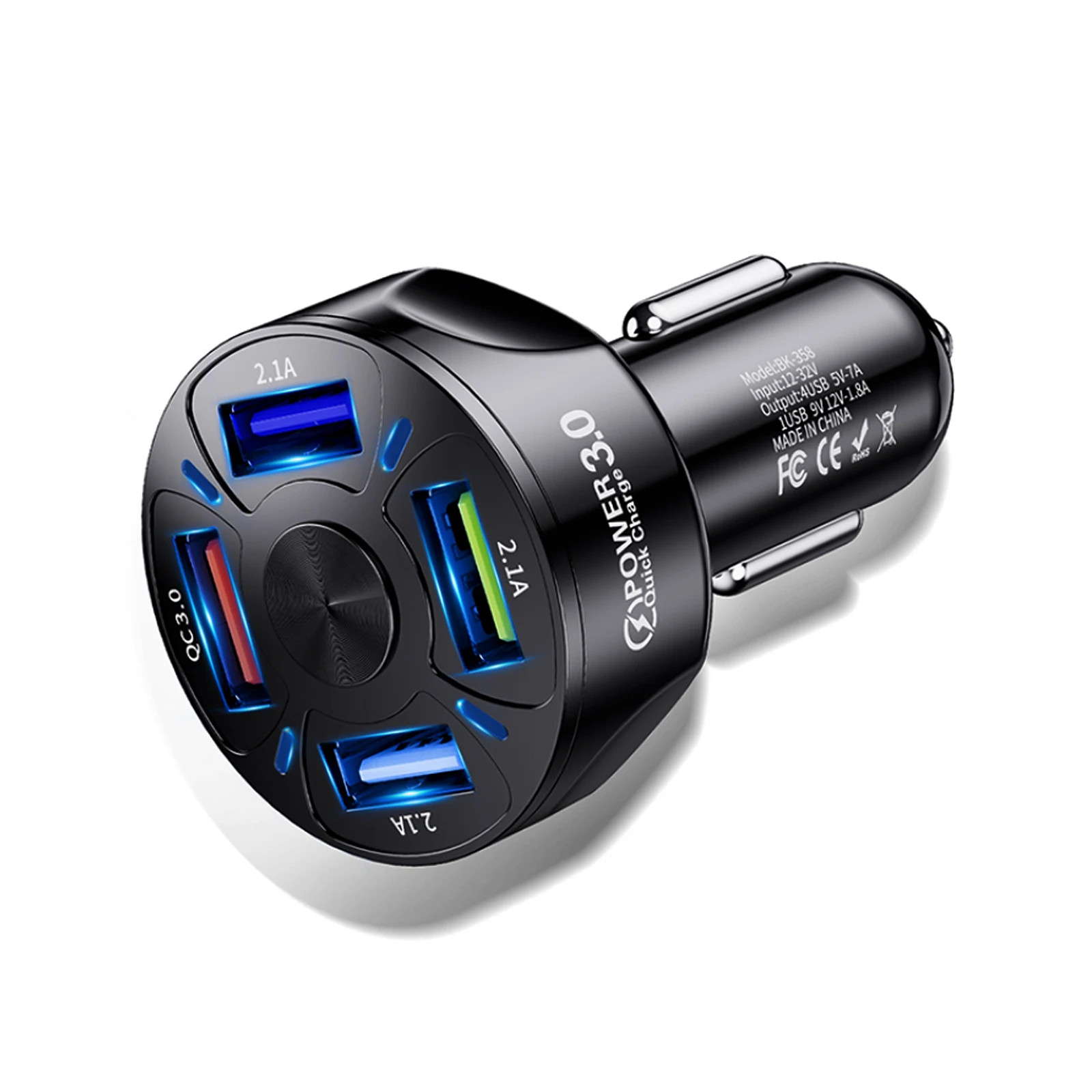 3 Ports USB Car Charger Fast Car Cigarette Lighter USB Car Charger Adapter For Samsung Xiaomi Iphone
3 Ports USB Car Charger Fast Car Cigarette Lighter USB Car Charger Adapter For Samsung Xiaomi Iphone