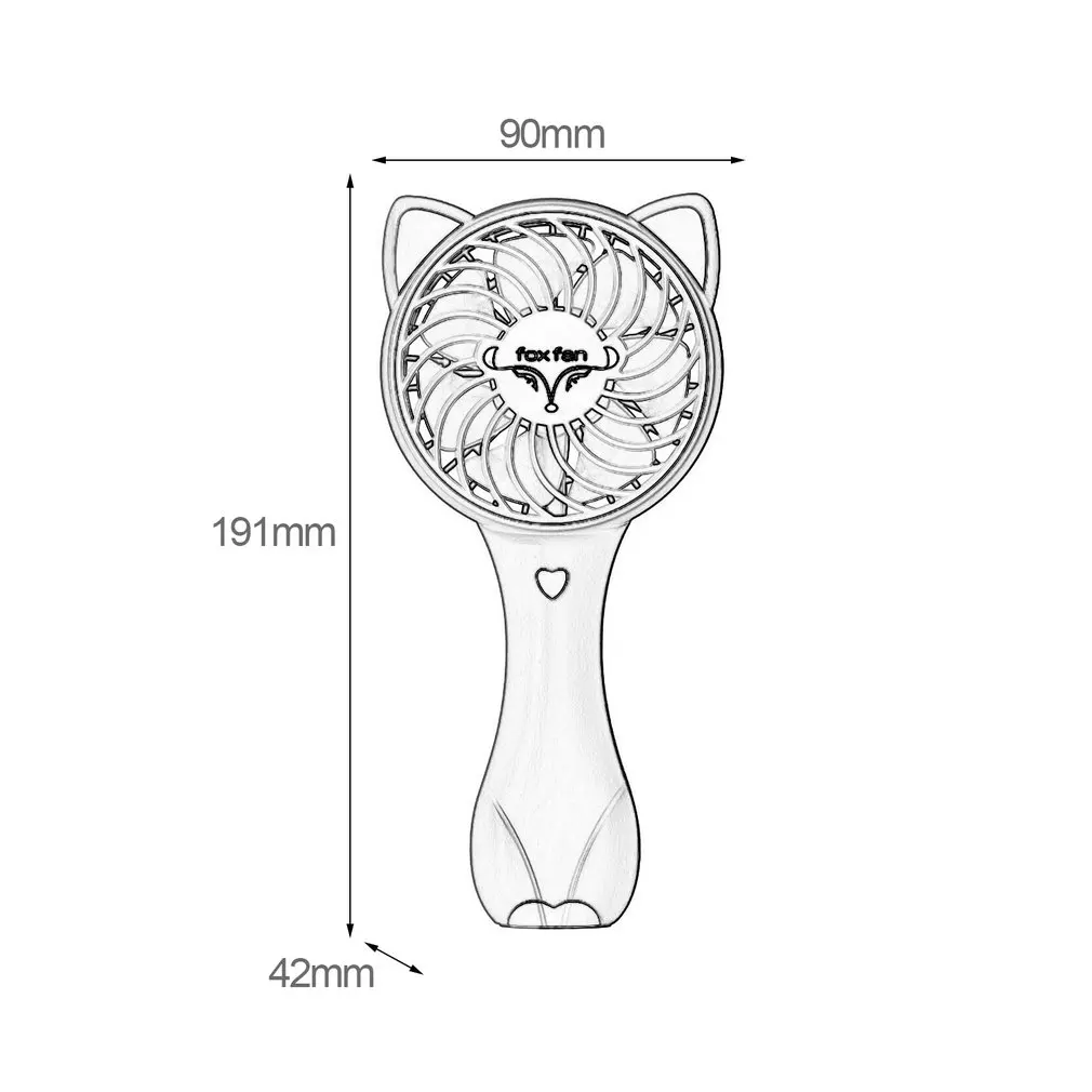 Air Cooler Cartoon Fox Shape Handheld Mini Fan Home Office Electric Personal Air Conditioning Fan Cooler Fan Summer Gift
Air Cooler Cartoon Fox Shape Handheld Mini Fan Home Office Electric Personal Air Conditioning Fan Cooler Fan Summer Gift