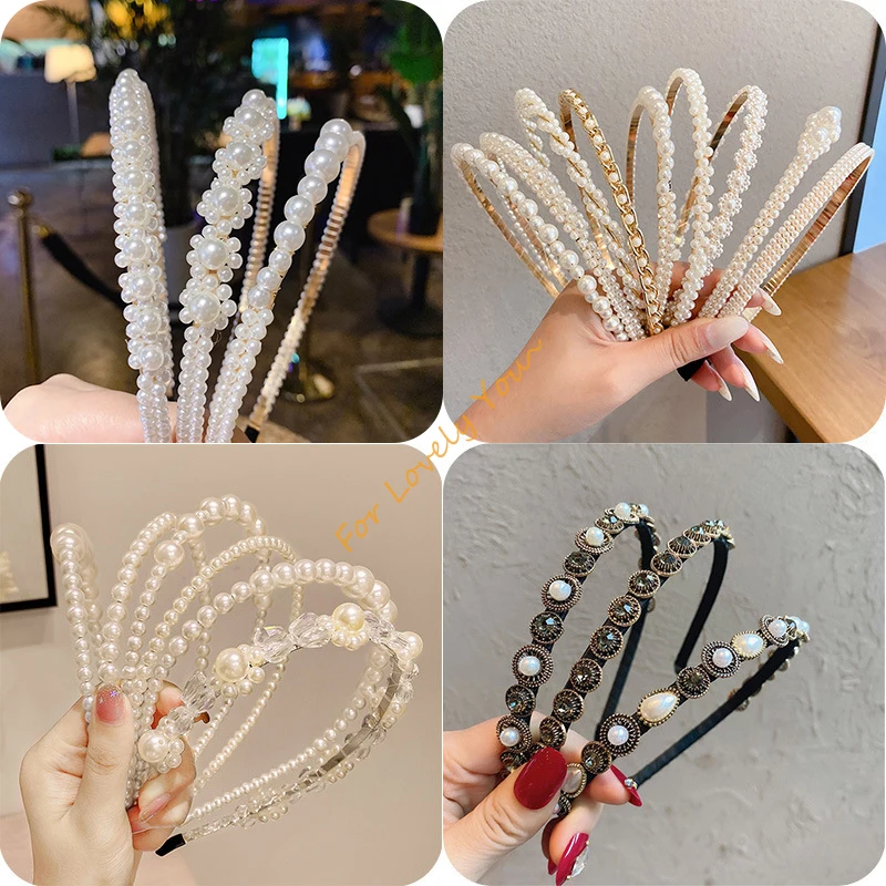 Fresh New Pearl Headband Korea Simplicity French Retro Metal Headband Women Hair Accessories Fashion Headbands
Fresh New Pearl Headband Korea Simplicity French Retro Metal Headband Women Hair Accessories Fashion Headbands