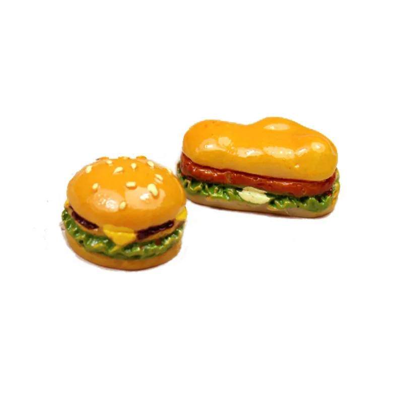 10 шт./компл. мини имитация еды гамбургер ролевые игры для кукол кухонные игрушки