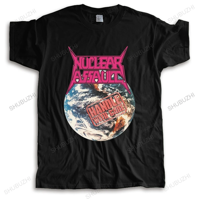 Mens tshirt loose summer streetwear tee tops Nuclear Assault Handle With Care' Bigger Size Homme print Teeshirt Short Sleeve
Mens tshirt loose summer streetwear tee tops Nuclear Assault Handle With Care' Bigger Size Homme print Teeshirt Short Sleeve