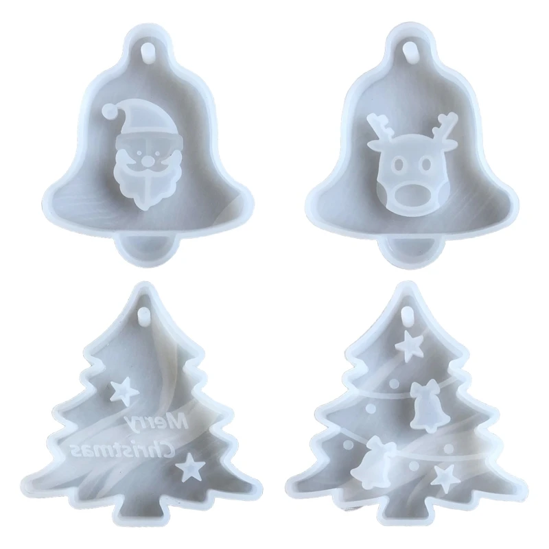 Christmas Tree Bell Elk Pendant Casting Silicone Mould Crystal Epoxy Resin Mold M89E
Christmas Tree Bell Elk Pendant Casting Silicone Mould Crystal Epoxy Resin Mold M89E