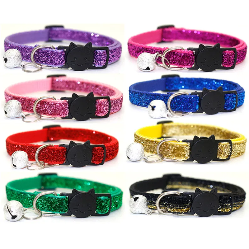 Pet Cat Collar With Bell Breakaway Fashion Adjustable Kitten Cat Sequin Collar Neck Strap Cat Accessories Pet Supplies
Pet Cat Collar With Bell Breakaway Fashion Adjustable Kitten Cat Sequin Collar Neck Strap Cat Accessories Pet Supplies
