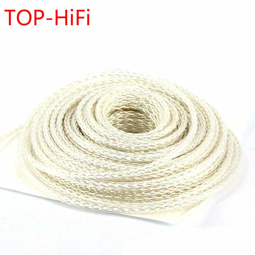 TOP-HiFi Free shipping 8 Cores 7N OCC Silver Plated Wire Cable for DIY Audio Headphone Earphone Headset upgrade Cable
TOP-HiFi Free shipping 8 Cores 7N OCC Silver Plated Wire Cable for DIY Audio Headphone Earphone Headset upgrade Cable