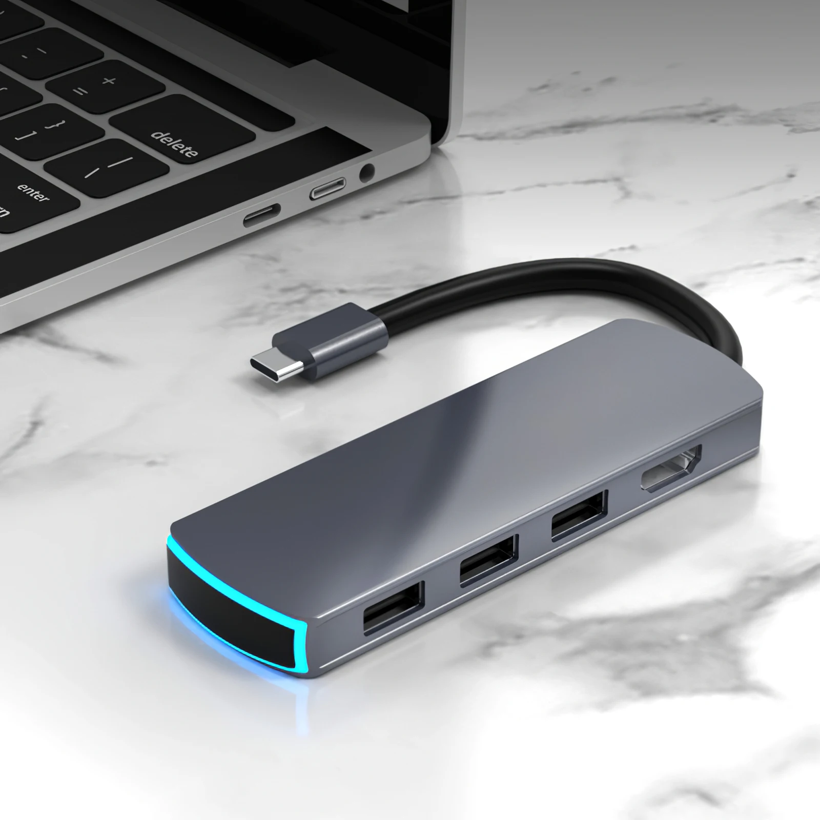 USB Hub 3.0 Multi USB Splitter Type-C to for HDMI-compatible USB Converter 6 in 1 4K USB3.0 Adapter High Speed HUB Converter
USB Hub 3.0 Multi USB Splitter Type-C to for HDMI-compatible USB Converter 6 in 1 4K USB3.0 Adapter High Speed HUB Converter