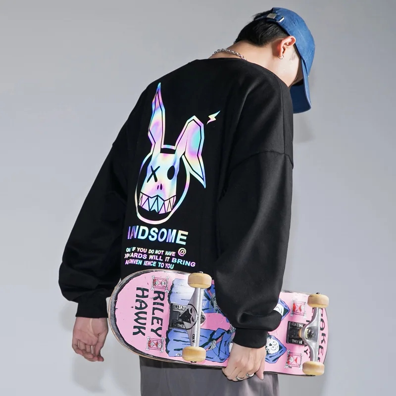Large size summer men's cartoon print short-sleeved T-shirt lazy style hip-hop loose bottoming shirt
Large size summer men's cartoon print short-sleeved T-shirt lazy style hip-hop loose bottoming shirt