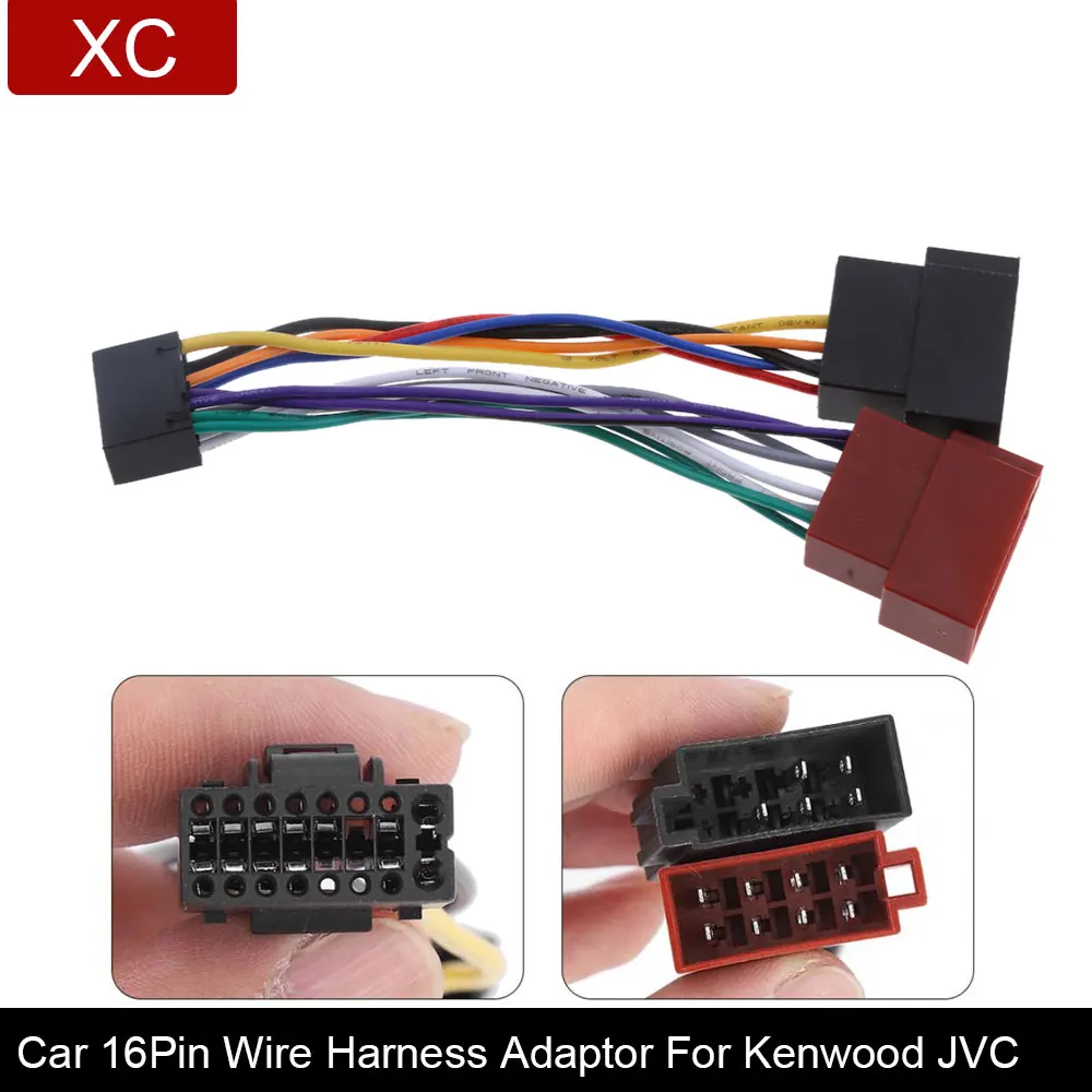 Car 16 Pin Stereo Radio ISO Standard Bus Female Wiring Harness Connector Adapter Cable Fits for Kenwood JVC
Car 16 Pin Stereo Radio ISO Standard Bus Female Wiring Harness Connector Adapter Cable Fits for Kenwood JVC