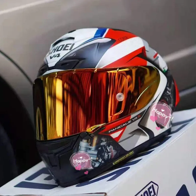 Мотошлем X14 мотоциклетный шлем на все лицо красного цвета для езды мотоцикле |