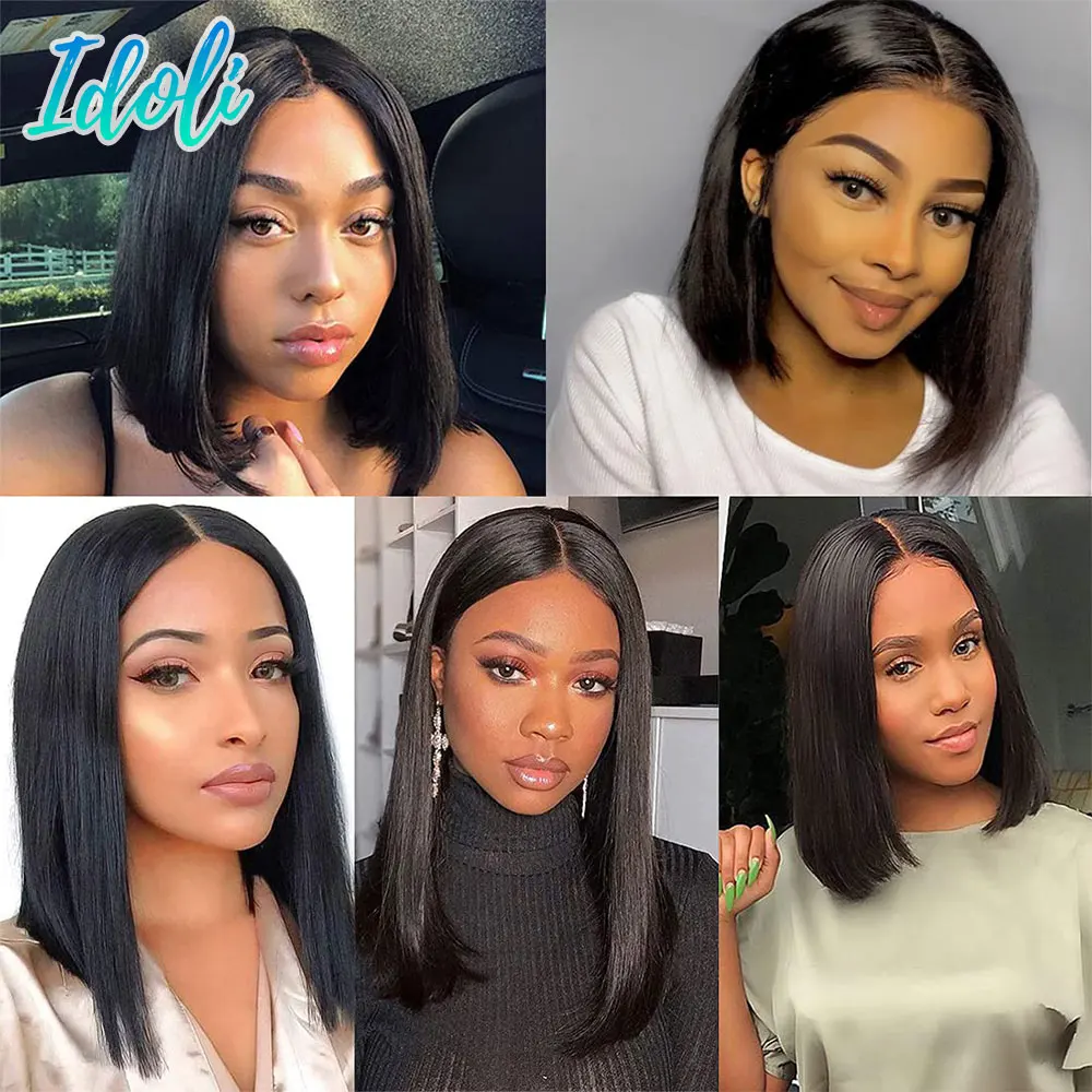 Straight Short Human Hair Wig Brazilian Remy Bob Lace Front Wigs With Baby Hair 13x4 4x4 T Part Pre Plucked Lace Closure Wigs
Straight Short Human Hair Wig Brazilian Remy Bob Lace Front Wigs With Baby Hair 13x4 4x4 T Part Pre Plucked Lace Closure Wigs