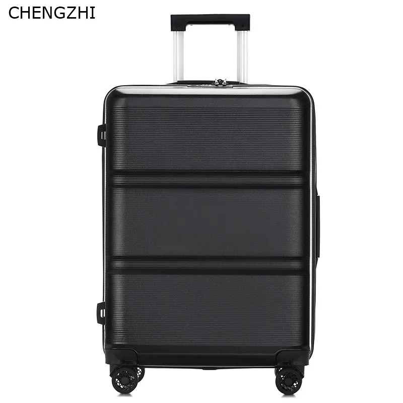 

CHENGZHI 20"24inch Fashion ABS PC rolling luggage spinner student password suitcase business boarding trolley case on wheels