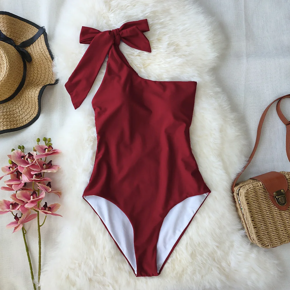 One Piece Swimsuit 2021 Sexy One Shoulder Bandage Swimsuit Women Solid Swimwear Backless Bathing Suit Beachwear Monokini Swim
One Piece Swimsuit 2021 Sexy One Shoulder Bandage Swimsuit Women Solid Swimwear Backless Bathing Suit Beachwear Monokini Swim