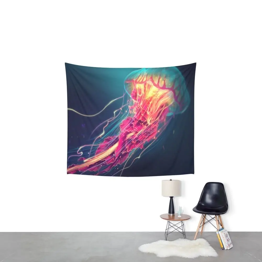 Jellyfish Tapestry Wall Hanging Bohemian Printed Tapestries Home Living Room Bedroom Office Art Decor 
Jellyfish Tapestry Wall Hanging Bohemian Printed Tapestries Home Living Room Bedroom Office Art Decor