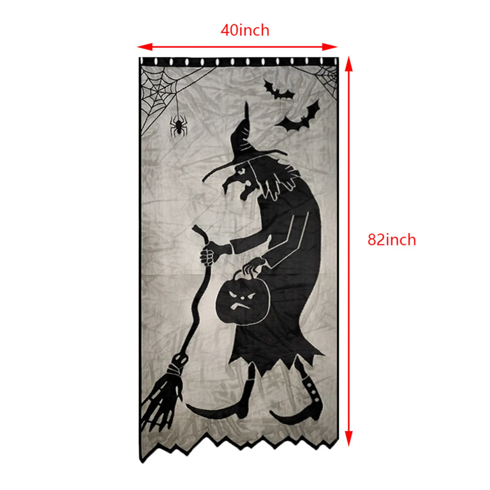 Halloween Decoration Black Lace Skull Bat Witch Door Curtain Window Hanging Ornament For Halloween Party Home Decor Horror Props
Halloween Decoration Black Lace Skull Bat Witch Door Curtain Window Hanging Ornament For Halloween Party Home Decor Horror Props