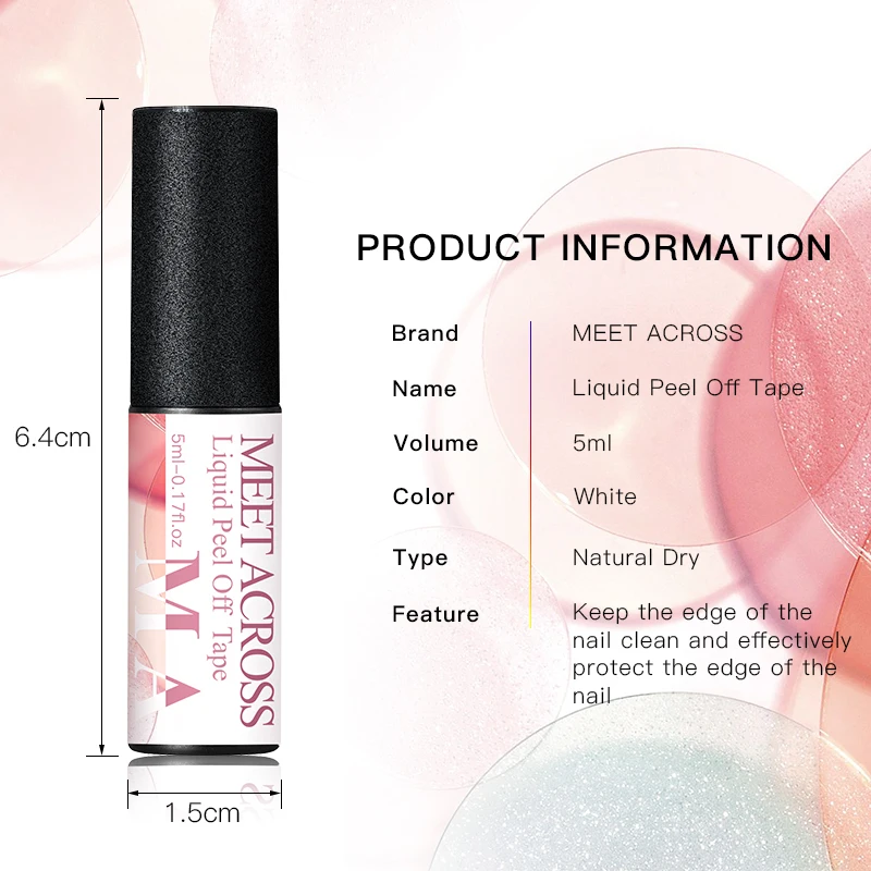 MEET ACROSS Peel Off Nail Art Latex Liquid With Tweezers Cuticle Nail Skin Protector Nail Polish Nail Art Latex
MEET ACROSS Peel Off Nail Art Latex Liquid With Tweezers Cuticle Nail Skin Protector Nail Polish Nail Art Latex