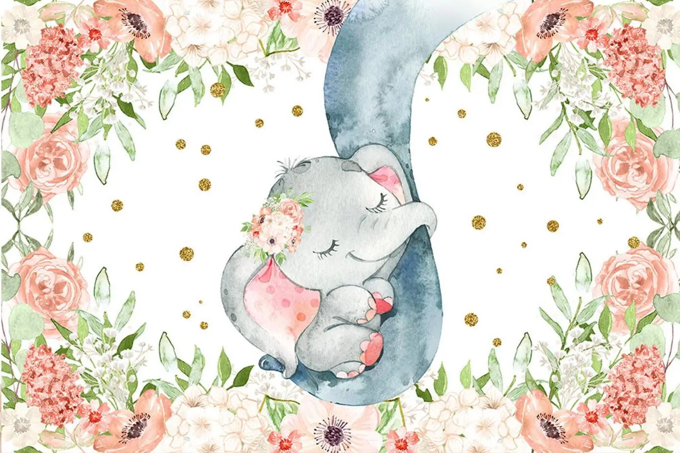 Sweet Girl Elephant Baby Shower Party Backdrop Cute mommy's Baby Shower Banner Newborn Portrait Background Poster Decorations
Sweet Girl Elephant Baby Shower Party Backdrop Cute mommy's Baby Shower Banner Newborn Portrait Background Poster Decorations