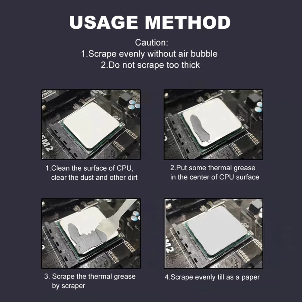 New Thermal Compound Paste Silicone Conductive Grease Heatsink Paste for CPU GPU LED Chipset Notebook Cooling Heat Sink Paste
New Thermal Compound Paste Silicone Conductive Grease Heatsink Paste for CPU GPU LED Chipset Notebook Cooling Heat Sink Paste