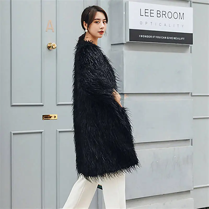 Hot Sale 2019 Autumn Winter Faux Lamb Fur Three Quarter Women Pink O Neck Thick Warm Fur Jacket Fashion Vestidos Casual Coats
Hot Sale 2019 Autumn Winter Faux Lamb Fur Three Quarter Women Pink O Neck Thick Warm Fur Jacket Fashion Vestidos Casual Coats