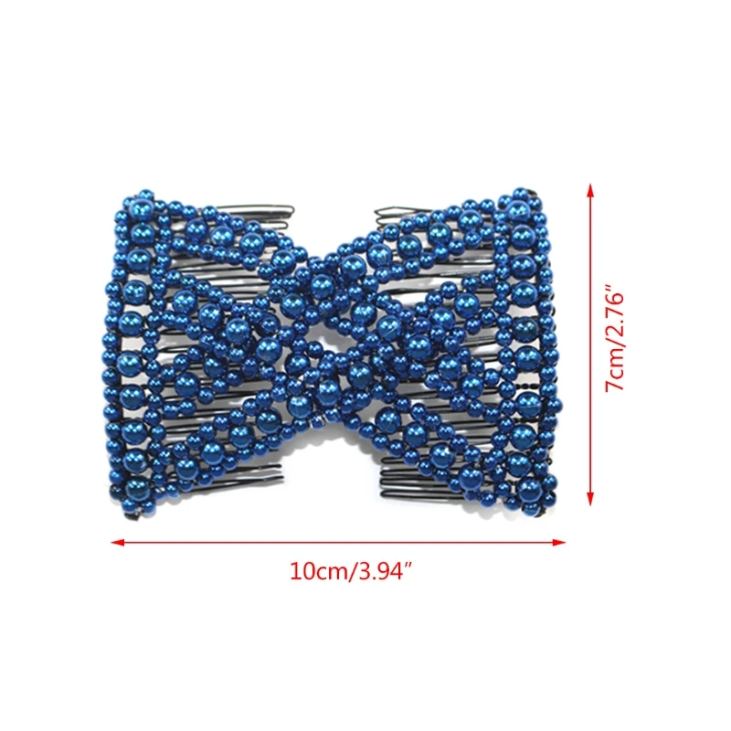 Magic Hair Comb EZ Beaded Double Stretchy Delicate Elastic Women Clips Hairstyle N58F
Magic Hair Comb EZ Beaded Double Stretchy Delicate Elastic Women Clips Hairstyle N58F