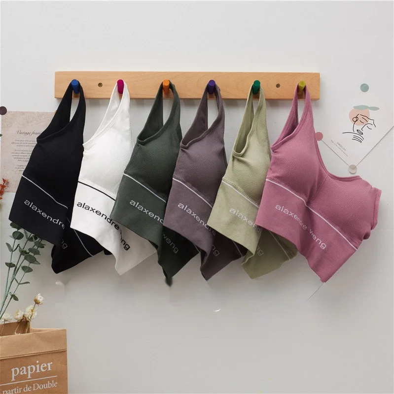 Hyun-a Kim king beauty back yoga sports bra female letter breast wrap bottoming without steel ring big U vest lady
Hyun-a Kim king beauty back yoga sports bra female letter breast wrap bottoming without steel ring big U vest lady