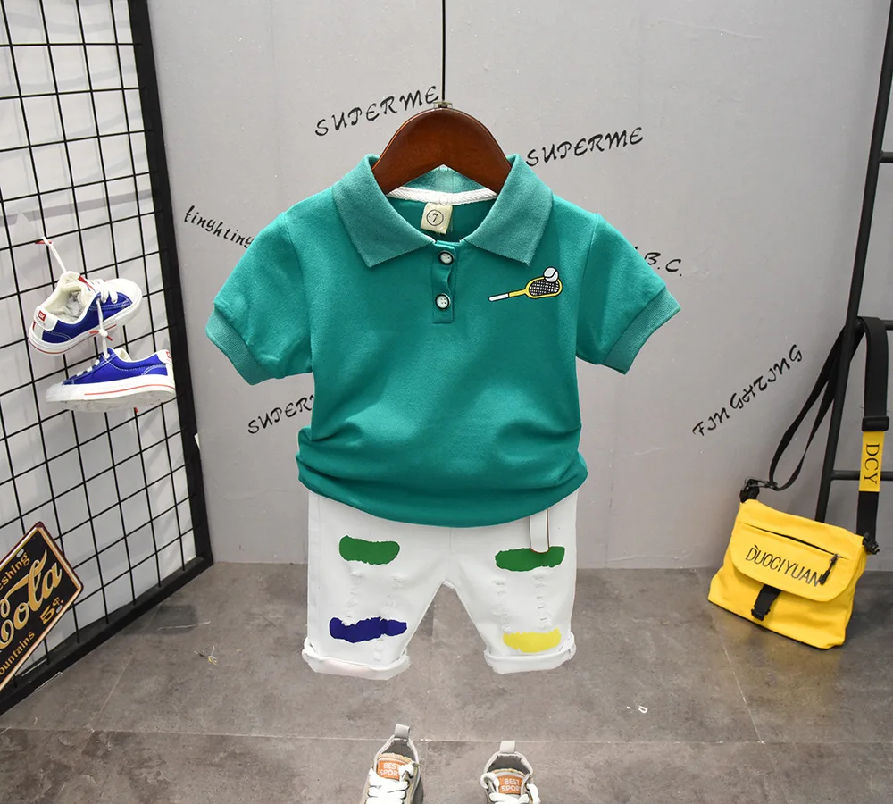 Children's Boys Clothing Sets Baby Boys Tracksiuts Kids Summer Turn Down Collar T Shirt +pants 2pcs Sets Baby Clothes Boys Sets
Children's Boys Clothing Sets Baby Boys Tracksiuts Kids Summer Turn Down Collar T Shirt +pants 2pcs Sets Baby Clothes Boys Sets