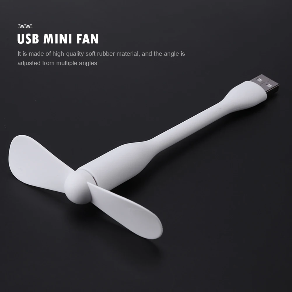 

Mini Flexible Bendable USB Fan for Power Bank Laptop PC AC Charger Portable Hand Fan Computer Summer Gadget