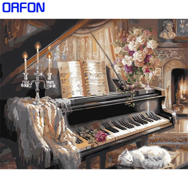 ORFON Paint By Number Piano Hand Painted DIY Gift Kit Drawing On Canvas Oil Painting Picture Wall Art Home Decoration Gift
ORFON Paint By Number Piano Hand Painted DIY Gift Kit Drawing On Canvas Oil Painting Picture Wall Art Home Decoration Gift