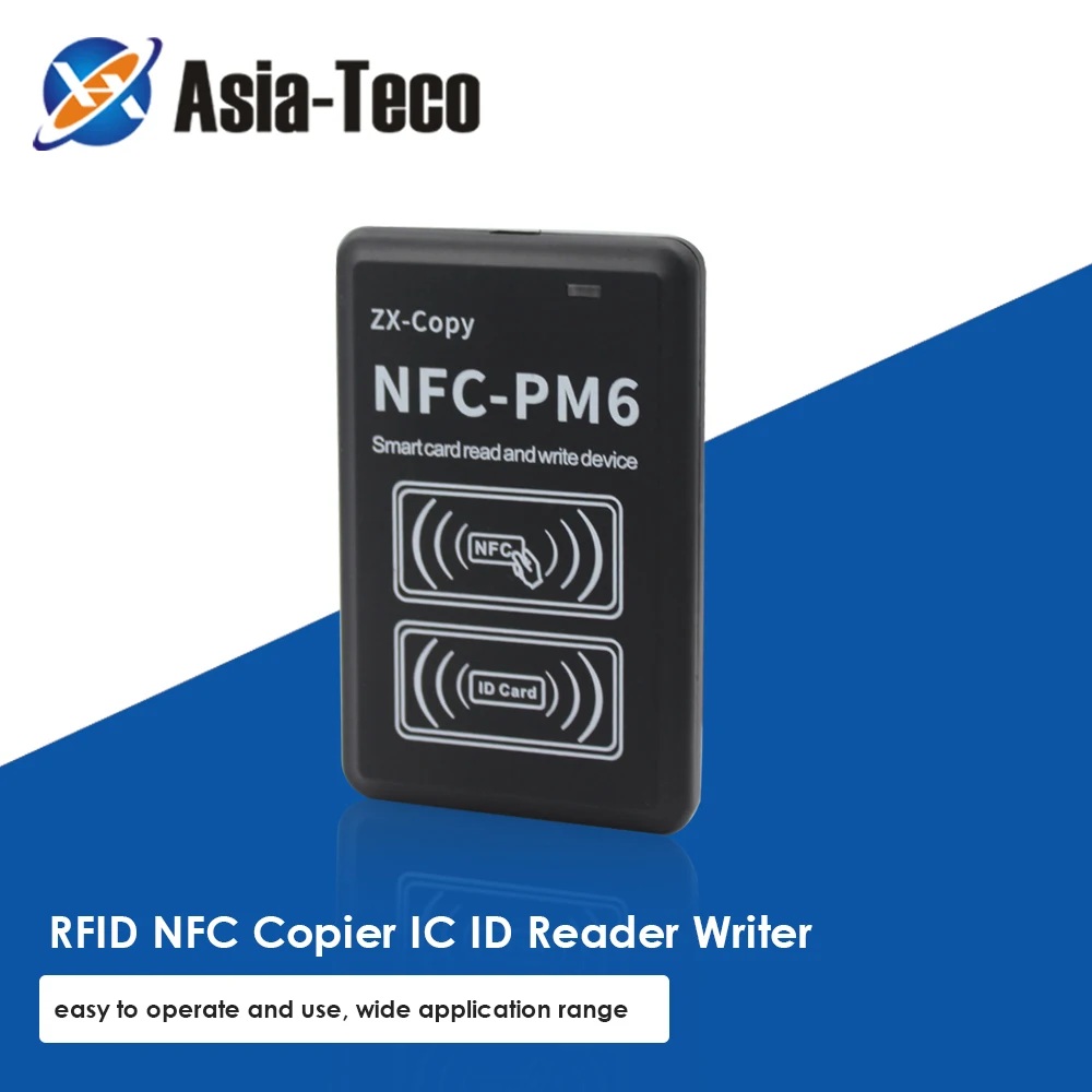 New English Version NFC PM6 Smart Card Key 125KHZ RFID with Full Decode Function NFC Copier ID Reader Writer Duplicator
New English Version NFC PM6 Smart Card Key 125KHZ RFID with Full Decode Function NFC Copier ID Reader Writer Duplicator
