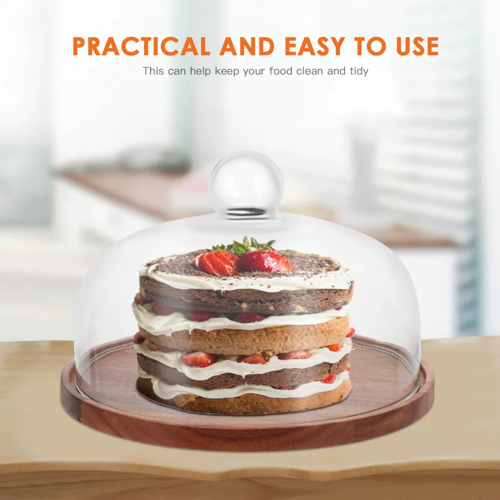 1 Set Glass Cake Cover Practical Snack Tray Cover Dessert Dome Food Display Tool
1 Set Glass Cake Cover Practical Snack Tray Cover Dessert Dome Food Display Tool