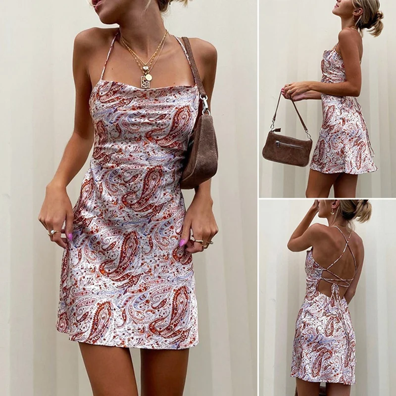 Print Backless Mini Dress Sexy Summer Clothes For Women Club Wear Short Bodycon Dress
Print Backless Mini Dress Sexy Summer Clothes For Women Club Wear Short Bodycon Dress
