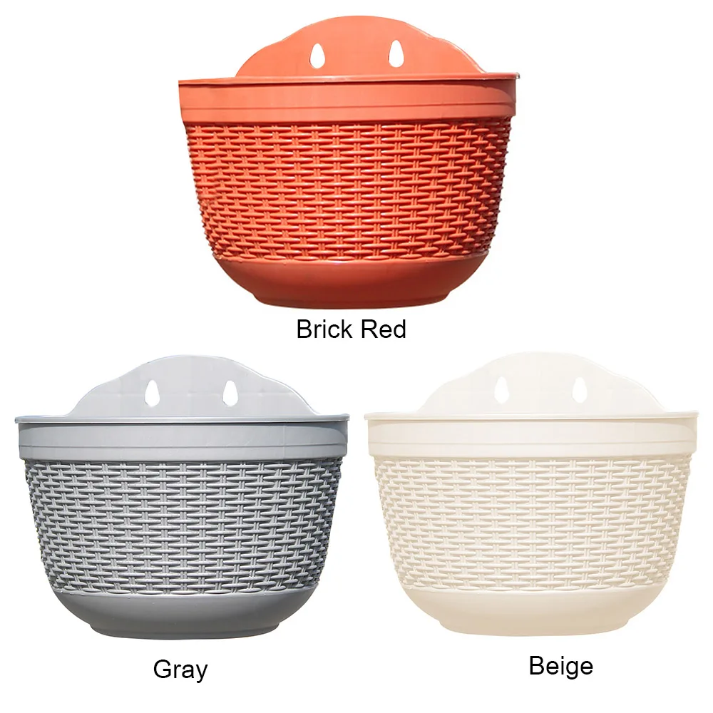 Imitation Rattan Weaving Creative Flower Planter Garden Bonsai Pot Flowerpot Wall Hanging Plant Grow Basin Baskets Yard Balcony
Imitation Rattan Weaving Creative Flower Planter Garden Bonsai Pot Flowerpot Wall Hanging Plant Grow Basin Baskets Yard Balcony