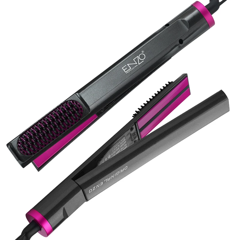 ENZO Professional Hair Straightener Curler Electric Curling Hot Comb Fast Heating 3 in 1 Flat Iron Hair Straightening Brush
ENZO Professional Hair Straightener Curler Electric Curling Hot Comb Fast Heating 3 in 1 Flat Iron Hair Straightening Brush