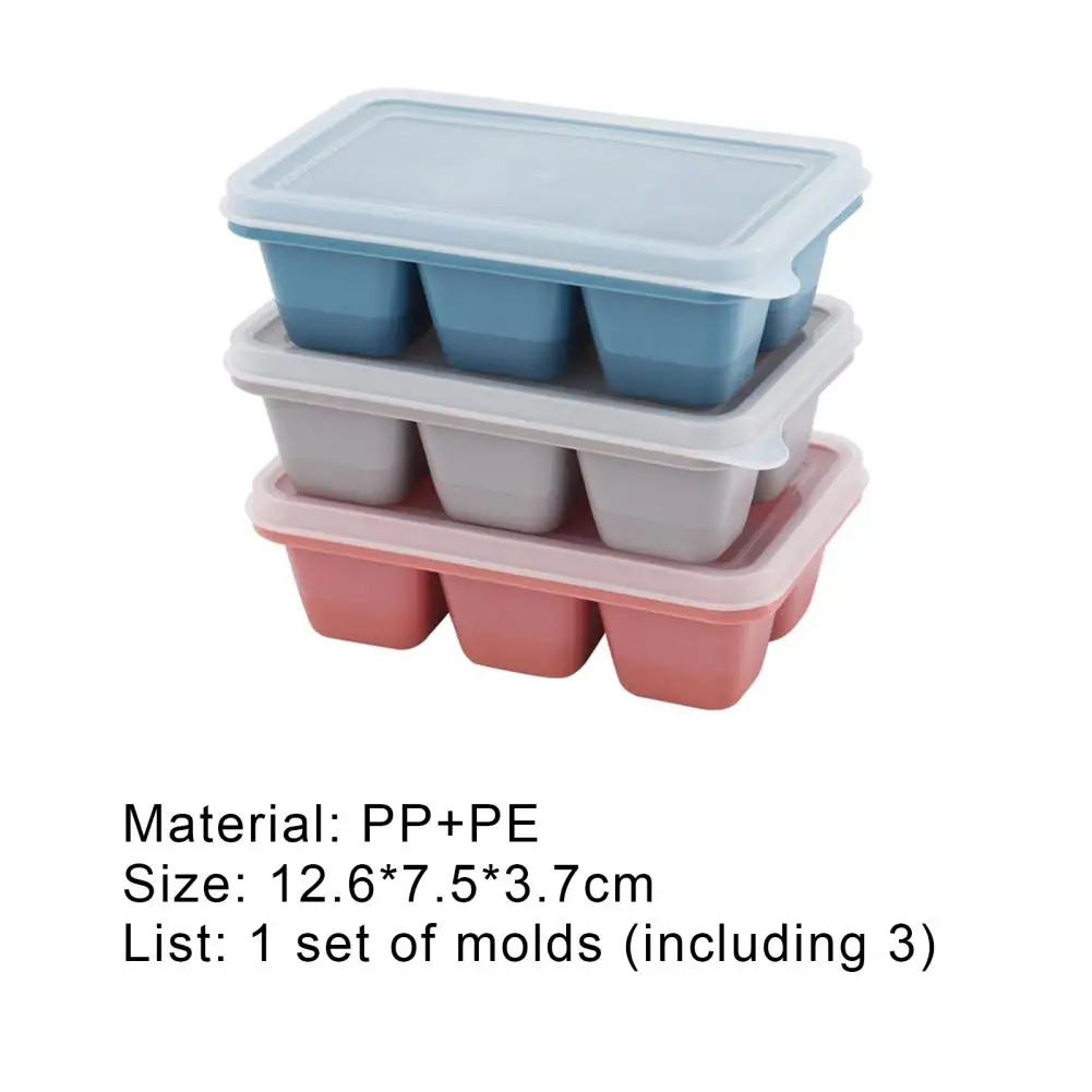 3PCS New 6-grid ice cube set with soft bottom and easy to release ice cube kitchen homemade ice cube mold set
3PCS New 6-grid ice cube set with soft bottom and easy to release ice cube kitchen homemade ice cube mold set