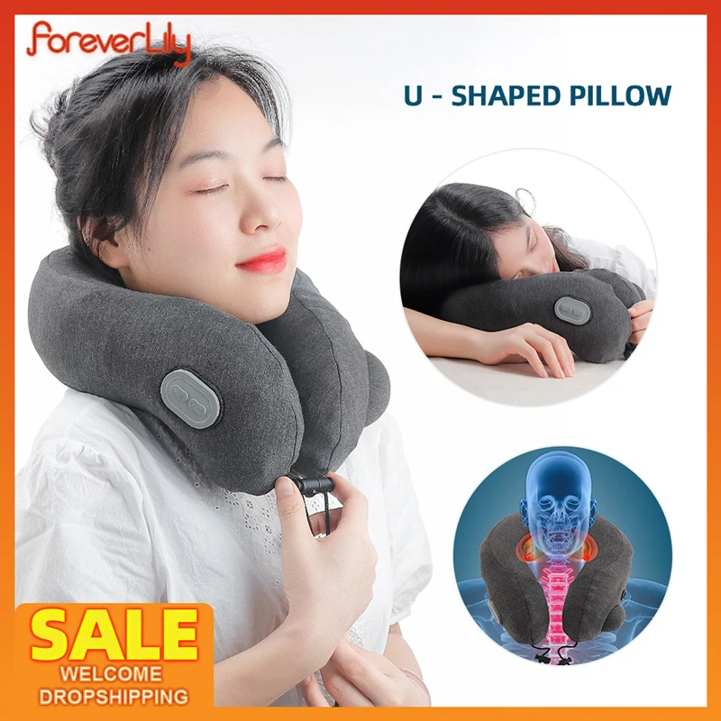 Intelligent TENS Pulse Neck Massager U-shaped Pillow Hot Compress Neck Shoulder Cervical Massager Outdoor Car Relaxing Massager
Intelligent TENS Pulse Neck Massager U-shaped Pillow Hot Compress Neck Shoulder Cervical Massager Outdoor Car Relaxing Massager