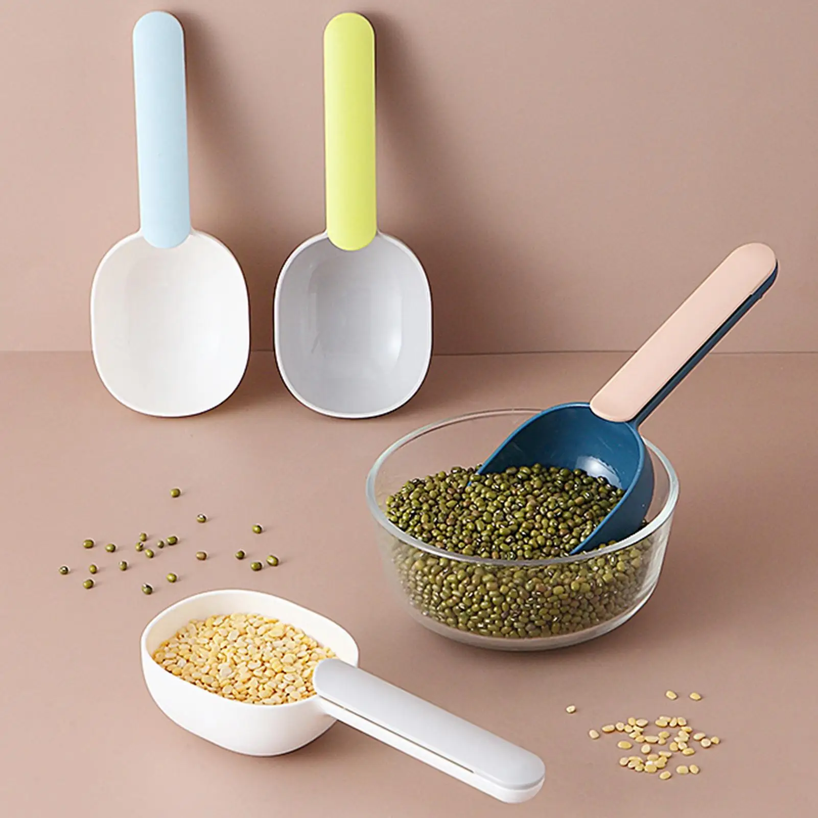 Portable Multifunctional Large Capacity Food Flour Nuts Beans Clip Handle Kitchen Measure Spoon
Portable Multifunctional Large Capacity Food Flour Nuts Beans Clip Handle Kitchen Measure Spoon
