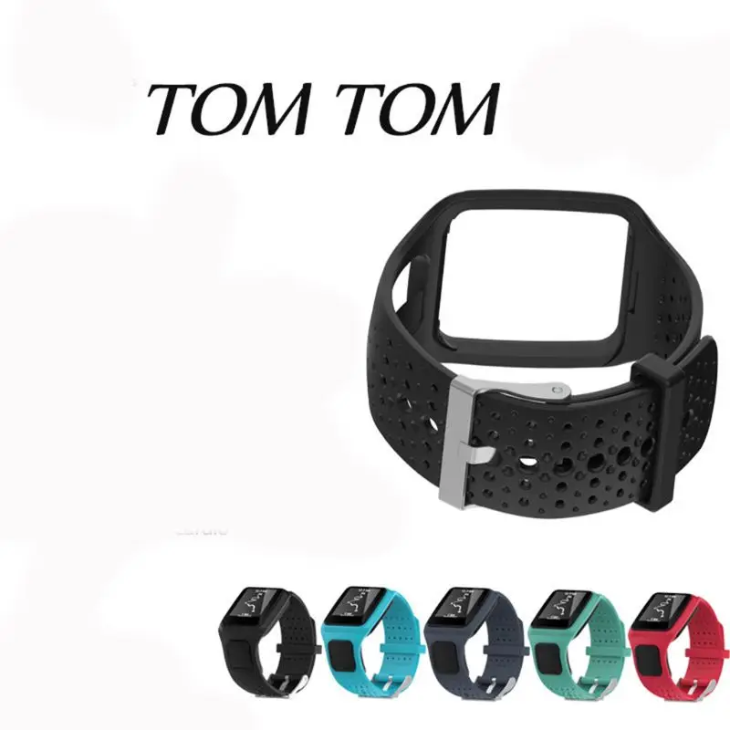 Band For TomTom 1 Multi-Sport GPS HRM CSS AM Cardio Runner Watch Silicone Soft Strap Bracelet Wristband 95AF | Электроника