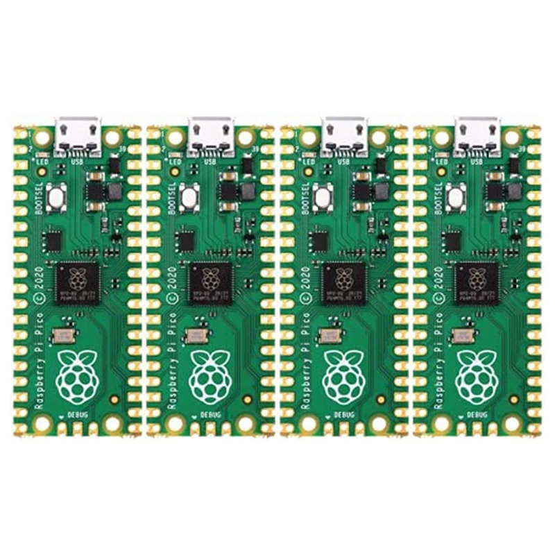 4 шт. для Studio Raspberry Pi Pico, плата микроконтроллера для Raspberry Pi RP2040, двухъядерный процессор ARM Cortex M0 +
4 шт. для Studio Raspberry Pi Pico, плата микроконтроллера для Raspberry Pi RP2040, двухъядерный процессор ARM Cortex M0 +