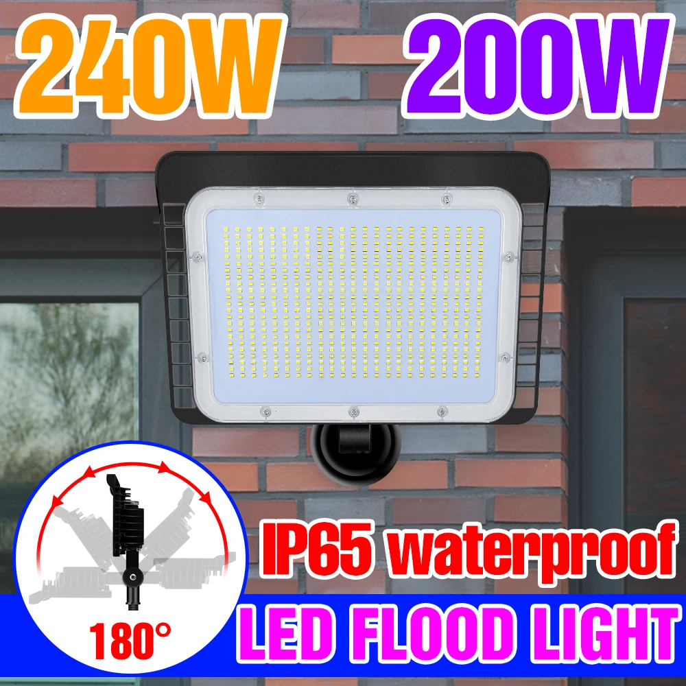 

220V Outdoor Floodlight Waterproof LED Lamp Flood Light 110V 50W 60W 80W 100W 120W 150W 200W 240W LED Spotlight Wall Lighting